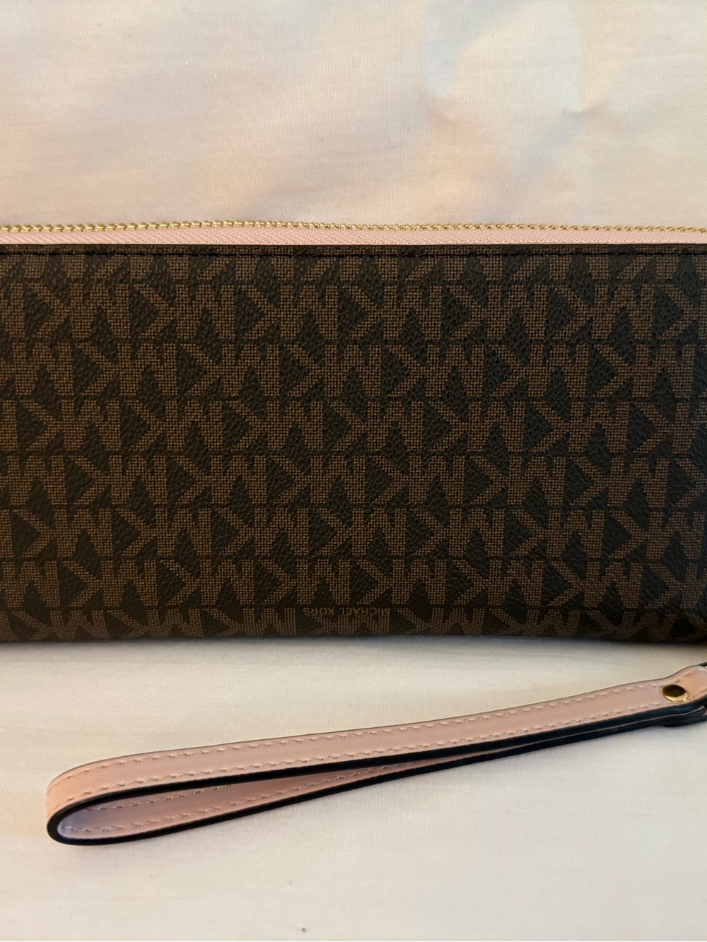 Michael Kors Continental Wallet Brown Pink - Picture 2 of 3